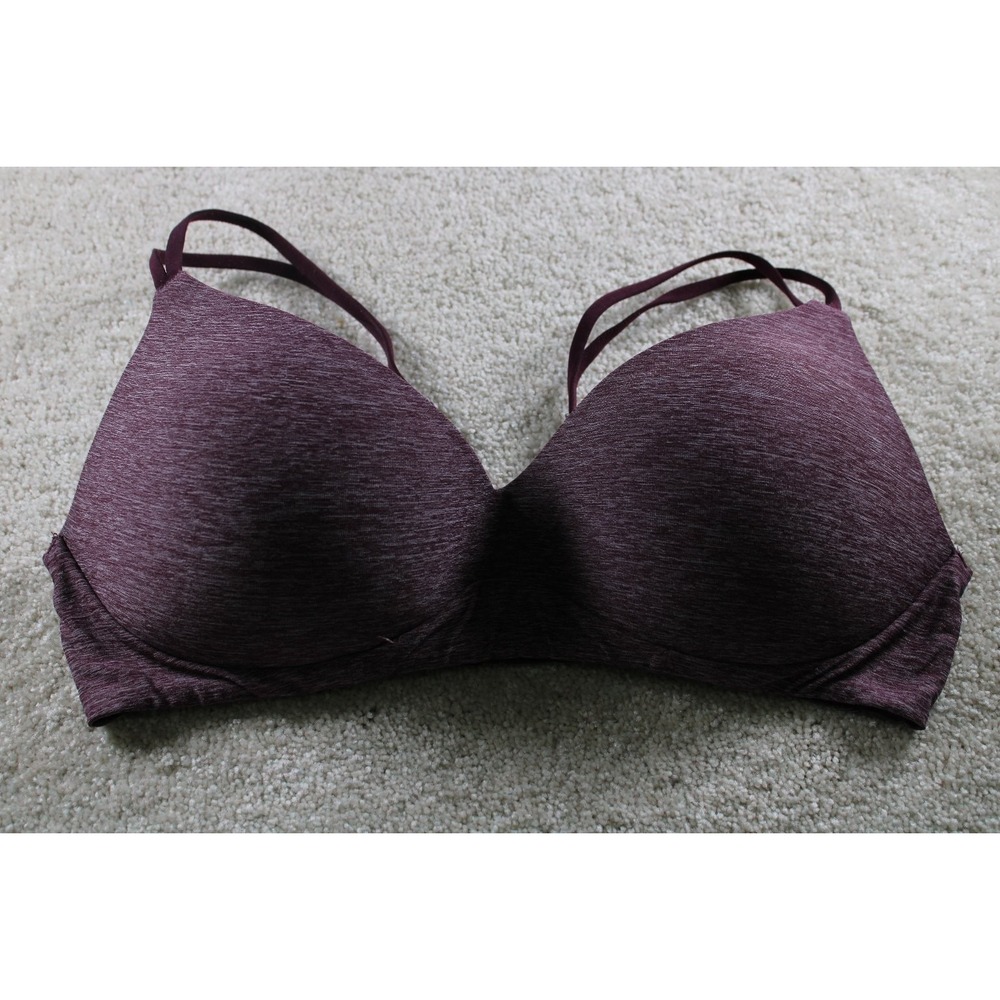 Aerie Real Sunnie Wireless Bra Women's Plum 36C Stretch Soft